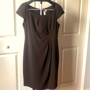 Emma & Michele Brown Cap Sleeve Dress Sz 10